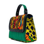 Ankara bag green pattern