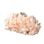Bridal peach clutch
